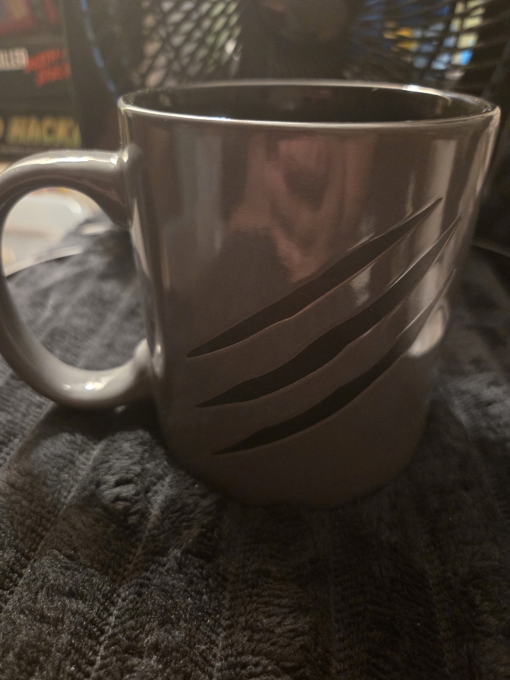 Jurassic Dinosaur Accent Mug - Gray and Orange - Picture 4 of 4